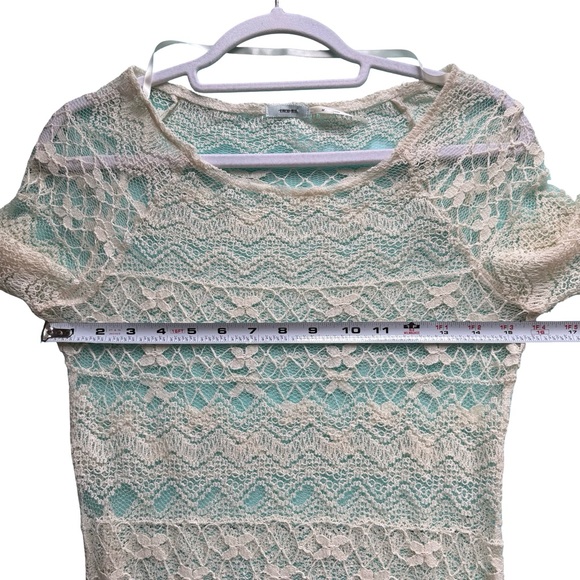 Kimchi Blue Lace Blouse - Cream Size M Boho Cottagecore Festival Feminine - Picture 6 of 13